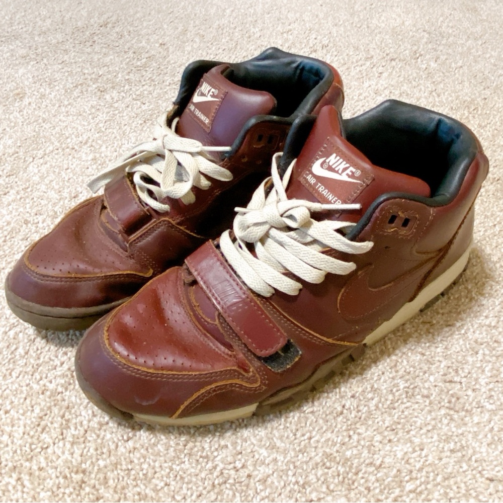 👟 VINTAGE - Nike Air Trainer 1 Mid "Bordeaux" No Box - Size 9.5